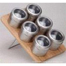 Stainless Steel Magnetic Spice Rack (CL1Z-J0604-6K)